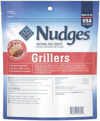 Blue Buffalo Nudges Grillers Salmon Dog Treats, 16 oz