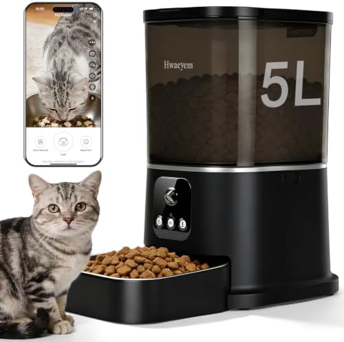 Automatic Cat Feeder with Camera, APP Controlled Cat Auto Feeder
