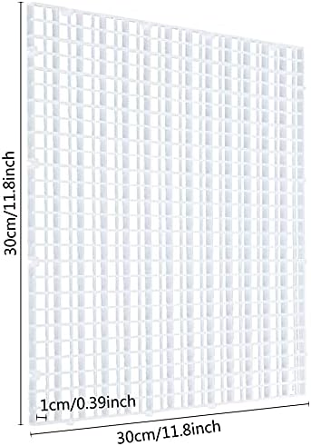 Aquarium Fish Tank Bottom Isolation, Grid Divider Tray Egg 4 Pcs,L