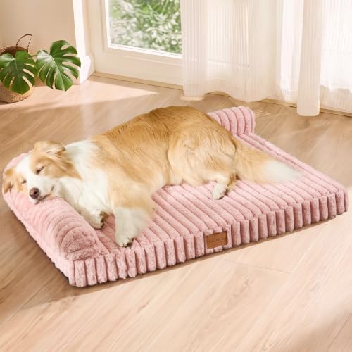 Orthopedic Large Dog Bed Furry Pet Bed, Washable Cover 42''X28''