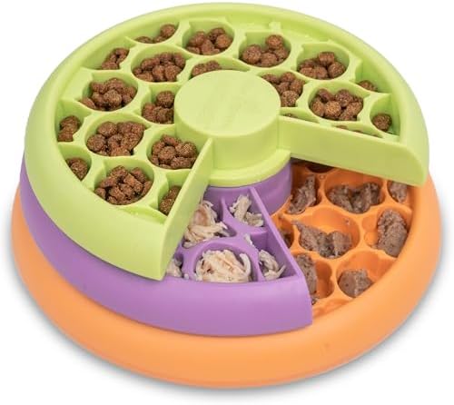 Catstages Nina Ottosson Kitty Lickin' Layers Cat Toy Treat Puzzle, 6.6"