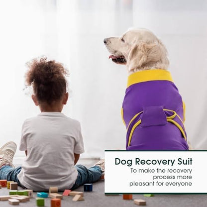 Kuoser Recovery Suit for Dogs Cats, Soft Dog Surgery Suit Female Male Spay
