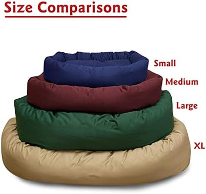 Majestic Pet Bagel Calming Dog Bed, 52 Inch X-Large, Round, Washable, Gray