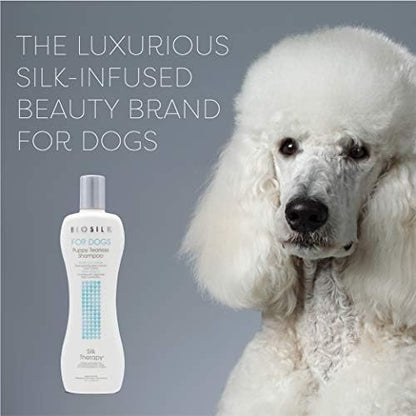 BioSilk for Dogs Puppy Tearless Shampoo, 12 Fl Oz, 6-Pack