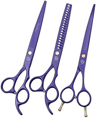 Purple Dragon 7.0 inch Professional Dog Grooming Hair Cutting Scissor