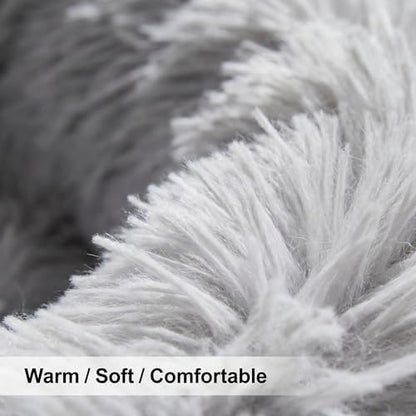 Calming Donut Small Dog Bed for Chihuahua Yorkie Maltese Shih Tzu