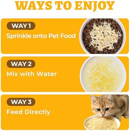 Wellix Freeze Dried Cheese Dog & Cat Food Toppers, 7.05oz