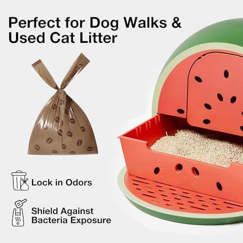 VETRESKA Dog Poop Bags with Handles 450 Count, Coffee Scented Waste Bags