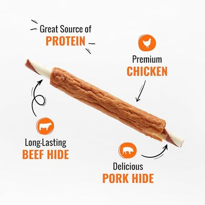 Good 'n' Fun Ribs Long-Lasting Dog Treat Made With Real Protein, 12 oz