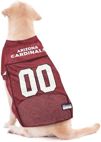 Pets First NFL Arizona Cardinals Dog Jersey, Size X-Small, Football Shirt Costume for Pet, Dog Sports T-Shirt, NFL Team Clothing for Cats, Licensed Pet Apparel Available in 7 Sizes and 32 Teams