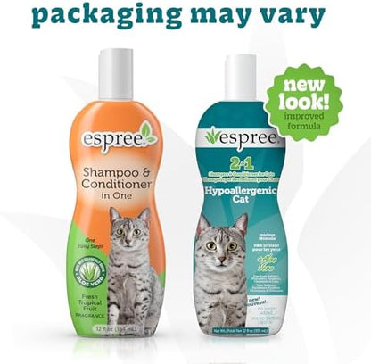 Espree Hypoallergenic Cat Shampoo & Conditioner, Sensitive Skin, 12oz