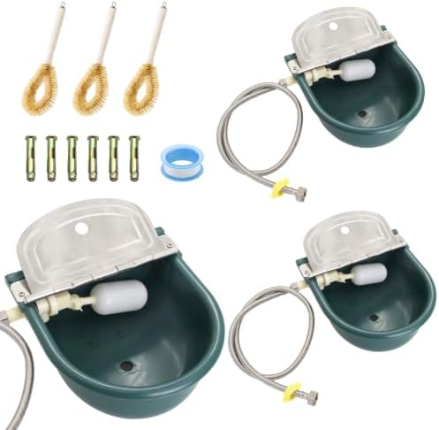 3 Set Automatic Water Bowl, Livestock Waterer for Cattle Dog Goat Sheep