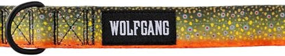 Wolfgang Wide Venture Dog Collar Brooktrout Print X-Large