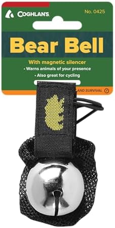 Coghlan's Magnetic Bear Bell with Silencer - Hiking Safety Gear for Wildlife Alert