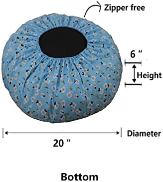 Waterproof Round Dog Bed Slipcover Cat Donut Bed Cover 20 Inch