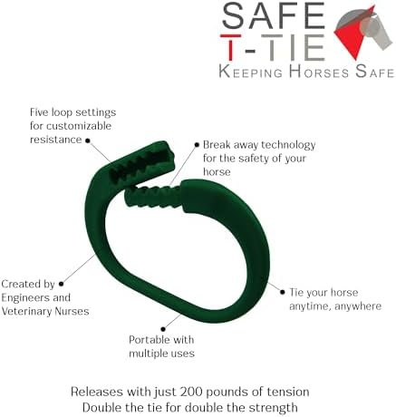 Kensington Protective Products Horse Tie — Revolutionary Safety for You and Your Horse — With a Quick Release Design For Use When Safety is A Concern — Sold 2 Per Pack