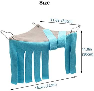 RIOUSSI Guinea Pig Hideout Hideaway Corner Fleece Toys Cage Accessories