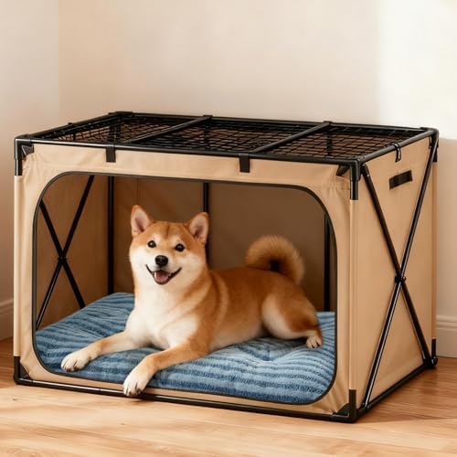 FURTIME Washable Small Dog Bed, Deluxe Dog Crate Beds