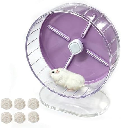 Silent Hamster Wheel,7.87 Inch Quiet Spinner Dwarf Hamster Running Wheel