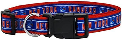 Pets First NHL Collar for Dogs & Cats. Adjustable, Cute, & Stylish! The Ultimate Hockey Fan Collar!