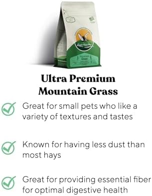 Rabbit Hole Hay - Ultra Premium Mountain Grass for Small Pets - 20 lb Box - Hand-Sorted Freshness