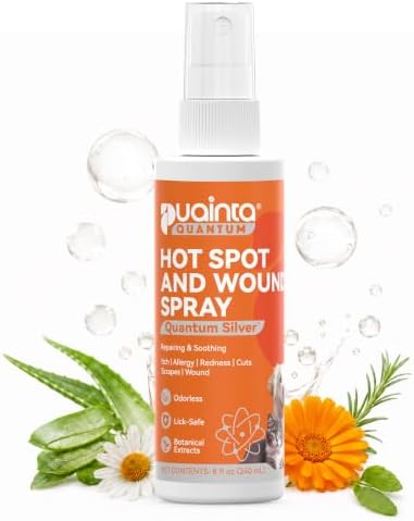 PUAINTA Dog Hot Spot Spray for Itch Relief - Quantum Silver Pet Skin Care