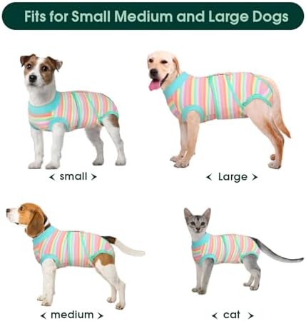 Kuoser Recovery Suit for Dogs Cats, Soft Dog Surgery Suit Female Male Spay