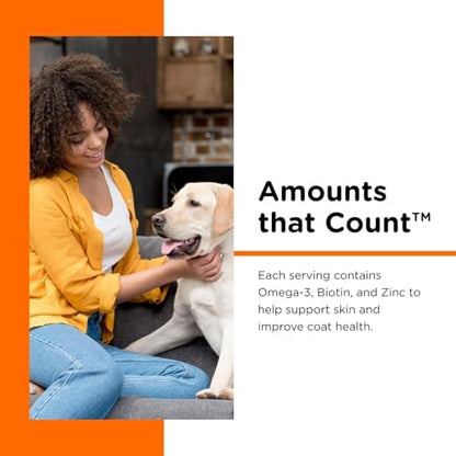 Nutri-Vet Skin & Coat Biscuits, Dog Fish Oil, Dog Skin Coat, 16oz (2 Pack)