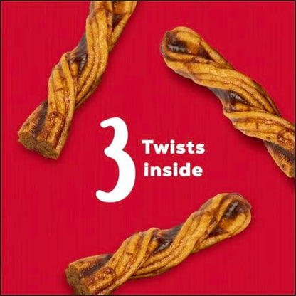 Country Kitchen Rawhide Free Beef Twists Dog Chews, 3 Count