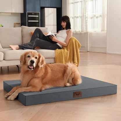 Waterproof Orthopedic Dog Crate Bed for Small Dogs & Cats