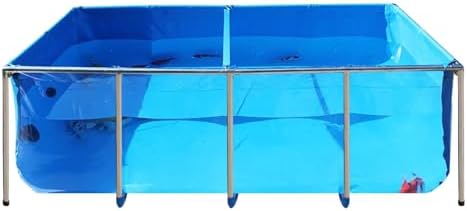 PVC Fish KOI Aquarium Tank w/ Clear View Panel(70.9"L*39.4"W*31.5"H,345Gal)