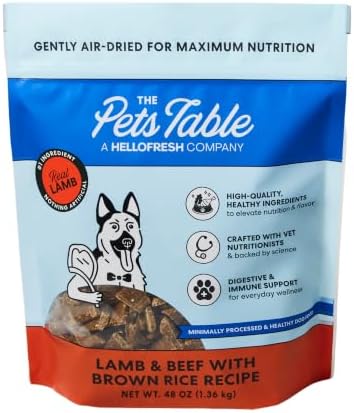 The Pets Table Air Dried Dog Food, Lamb & Beef, 3 lb (48 Oz)