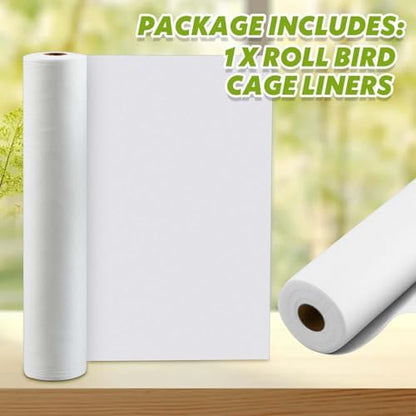Drydiet Cage Liner for Birds, 100 ft x 22 Inch, Parakeet Cage Liners