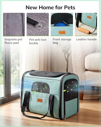 Morpilot Cat Carrier Soft for Large Medium Cats and Puppy up to 20lbs