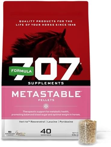 Formula 707 MetaStable Pellets for Horses, 5 lb, 40 Servings