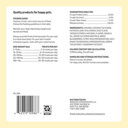 Amazon Basics Chicken Flavor Training Treats for Dogs, 1 lb. Bag (16 oz) (Previously Wag)