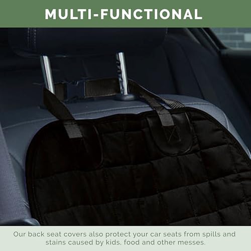 Elegant Comfort Premium Pet Car Seat Cover for Front Seat, Luxury Microfiber Car Seat Protector, Heavy Duty and Durable, Non-Slip and Waterproof Car Seat Cover for Trucks, Cars, and SUVs, Black
