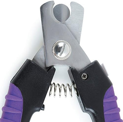 Master Grooming Tools Ergonomic Pro Nail Clippers — Stainless Steel Clippers for Trimming Pet Nails - Purple, Large, 6¼"
