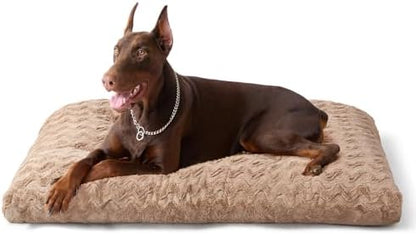 EHEYCIGA Washable XL Dog Beds Large Sized Dog, 44x32 Inch Pet Bed, Camel