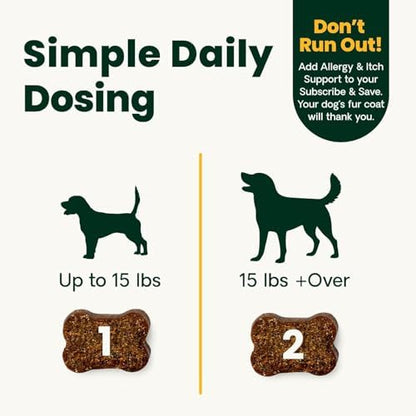 VetriScience Allergy & Itch Support Chews for Dogs, Duck, 75 Count