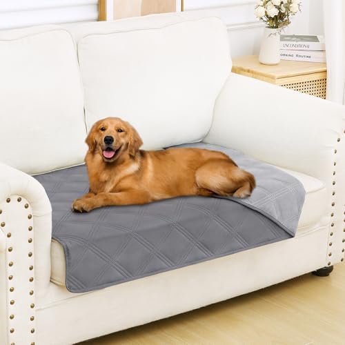 Smiry Waterproof Dog Bed Cover, Reversible Pet Blanket for Sofa Couch
