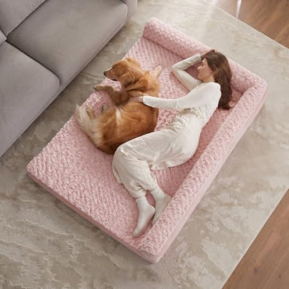 BFPETHOME Orthopedic Washable Dog Bed, Sleeping Couch for Large Senior Dogs