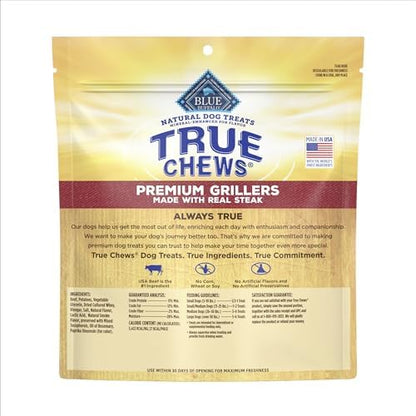 Blue Buffalo True Chews Premium Grillers Steak Dog Treats, 20 oz
