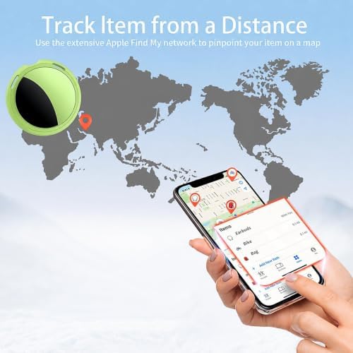 2 Pack Tracker Tags Finder Apple Find My MFi Certified Waterproof iOS Only