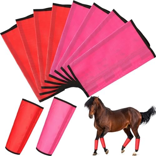 8 Pcs UV Mesh Horse Fly Boots