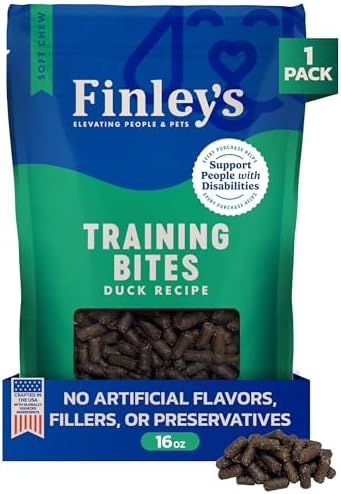 Finley's Training Treats Duck Soft Low Calorie Dog Treats, 16oz, 1 Pack