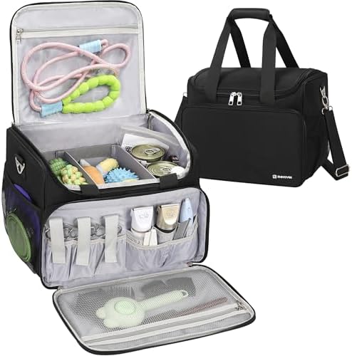 TANTO Dog Grooming Vacuum Bag, Extra Large Pet Tool Bag with Compartments