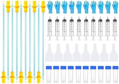 10 Set AI Artificial Insemination Dog Breeding Kit, Canine Breeding Kit, Disposable Dog Artificial Insemination, Dog Insemination Breeder Kit, Canine Breeding Supplies for Small Breeds