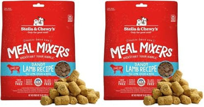 Stella & Chewy's Freeze-Dried Raw Lamb Meal Mixers- Dog Food Topper and Mixer - Made with 95% Grass-Fed Lamb, Organs & Bone - Perfect for Picky Eaters - Grain-Free - 35 oz (Pack of 2)