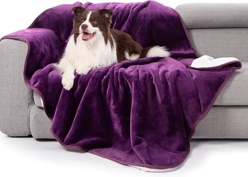 gogobunny Waterproof Blanket for Twin Bed, Warm Sherpa Fleece Throw, 60x80